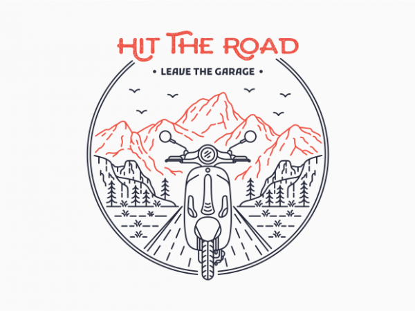 Hit the road 1 graphic t shirt