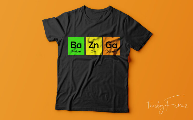 Pack of 50 Periodic table T shirt designs Volume II (Colored)