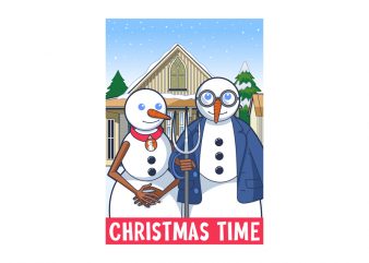 CHRISTMAS TIME t shirt vector file