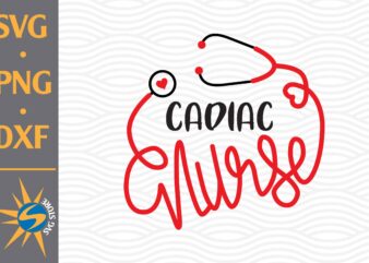 Cadiac Nurse SVG, PNG, DXF Digital Files Include