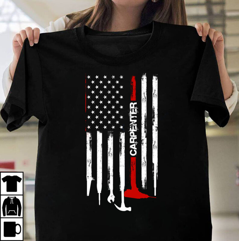t-shirt vector Carpenter Bundle Part 1 - 50 Designs - 90% OFF