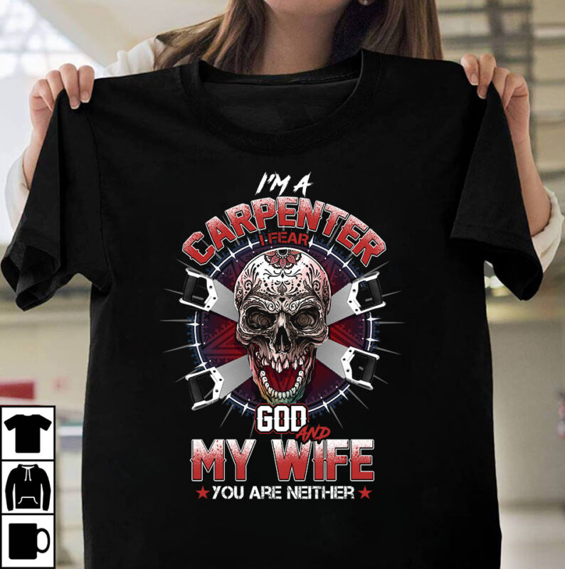 t-shirt vector Carpenter Bundle Part 1 - 50 Designs - 90% OFF