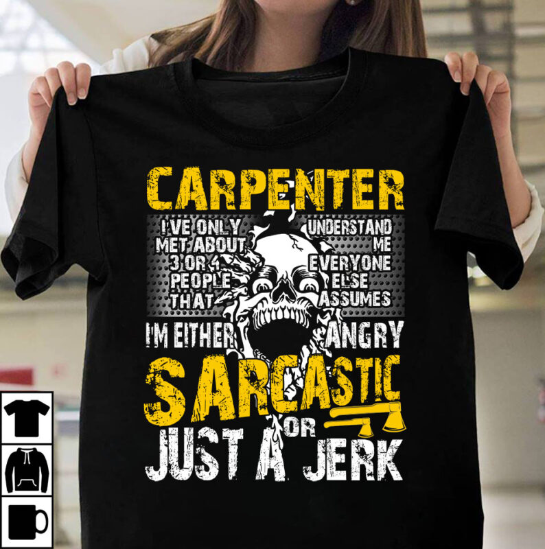 t-shirt vector Carpenter Bundle Part 1 - 50 Designs - 90% OFF