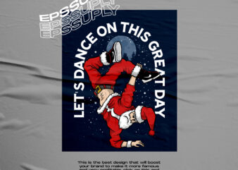 DANCING SANTA CLAUSE TSHIRT DESIGN