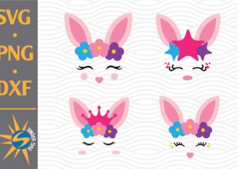 Easter Face SVG, PNG, DXF Digital Files Include