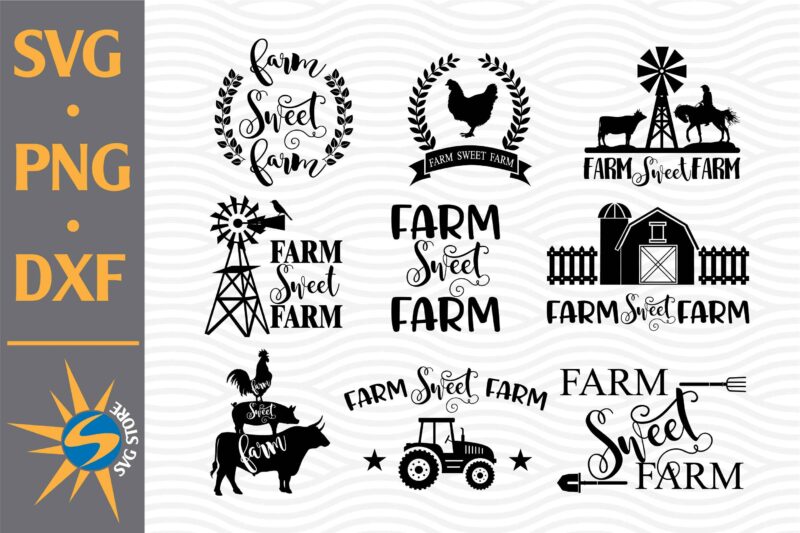 Png Farm Sweet Farm- Svg Cricut Cut File Silhouette Cut File Svg Jpg