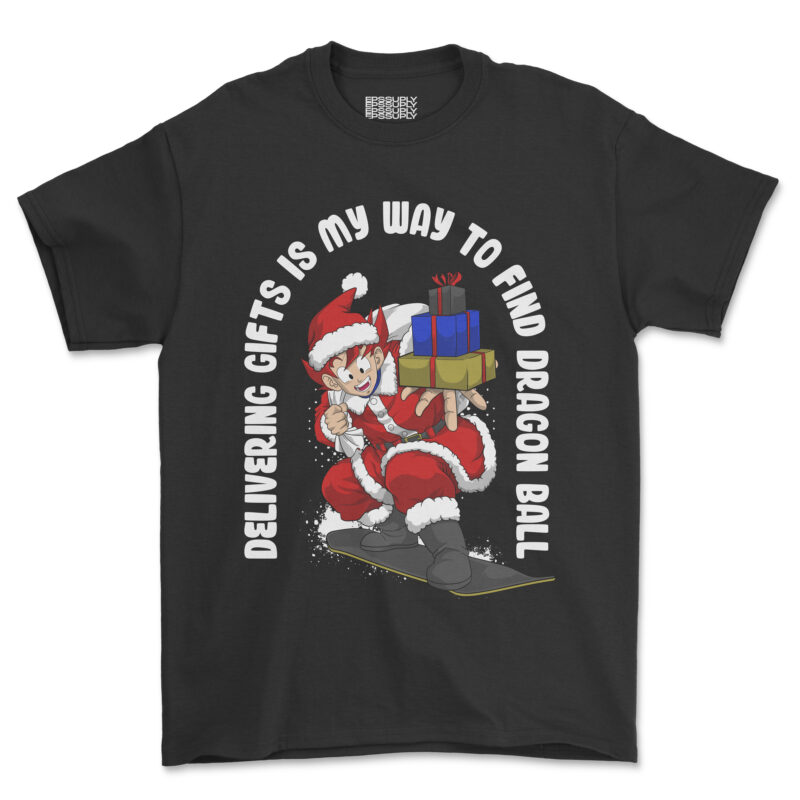 GOKU CLAUSE christmas anime tshirt design
