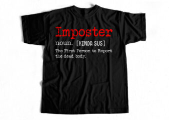 Imposter Definition T-Shirt design for sale