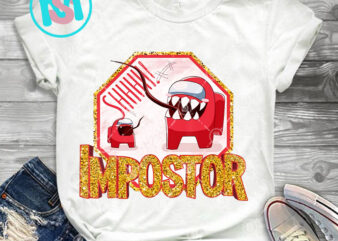 Impostor Amongus Vintage Funny Game Men Women Kids 2020 PNG, Among US Game PNG, Funny PNG, Digital Download t shirt design for sale