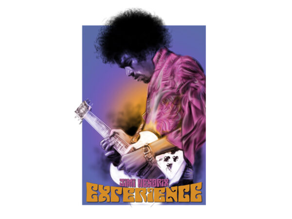 Jimi hendrix experience vector clipart