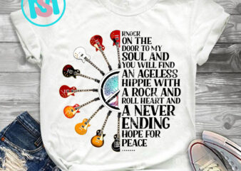 Knock On The Door To My Soul And You Will Find PNG, Hippie PNG, Gypsy PNG, Guitar PNG, Hippie Tree PNG, Digital Download