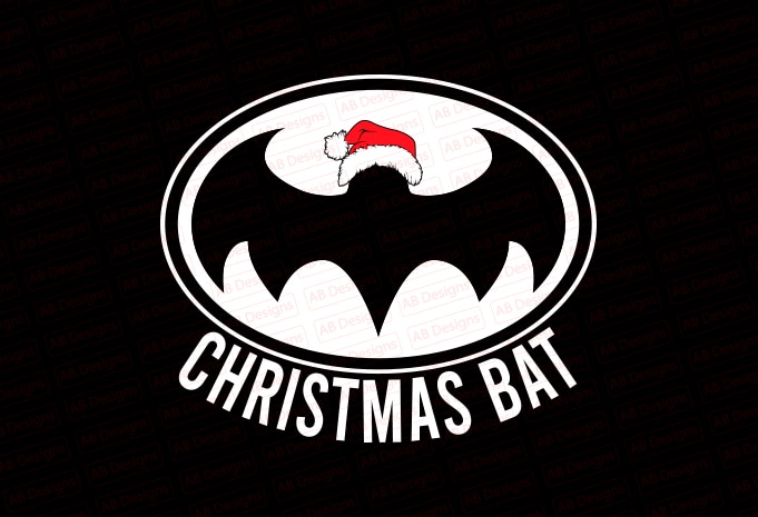 Christmas bat T-Shirt Design