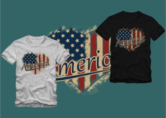 I Love America – We love america – american t shirt design vector for sale
