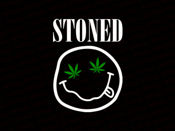 Stoned smile t-shirt design