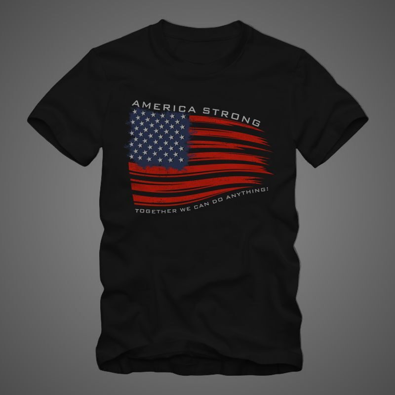 America strong “together we can do anything” t shirt design sale