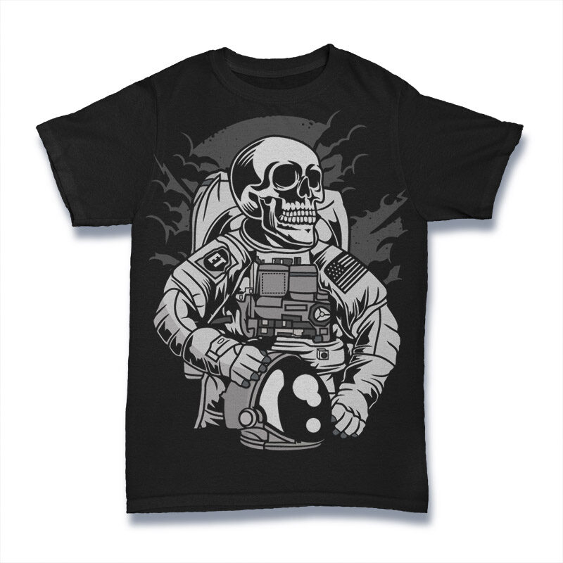 50 Astronaut Tshirt Designs Bundle