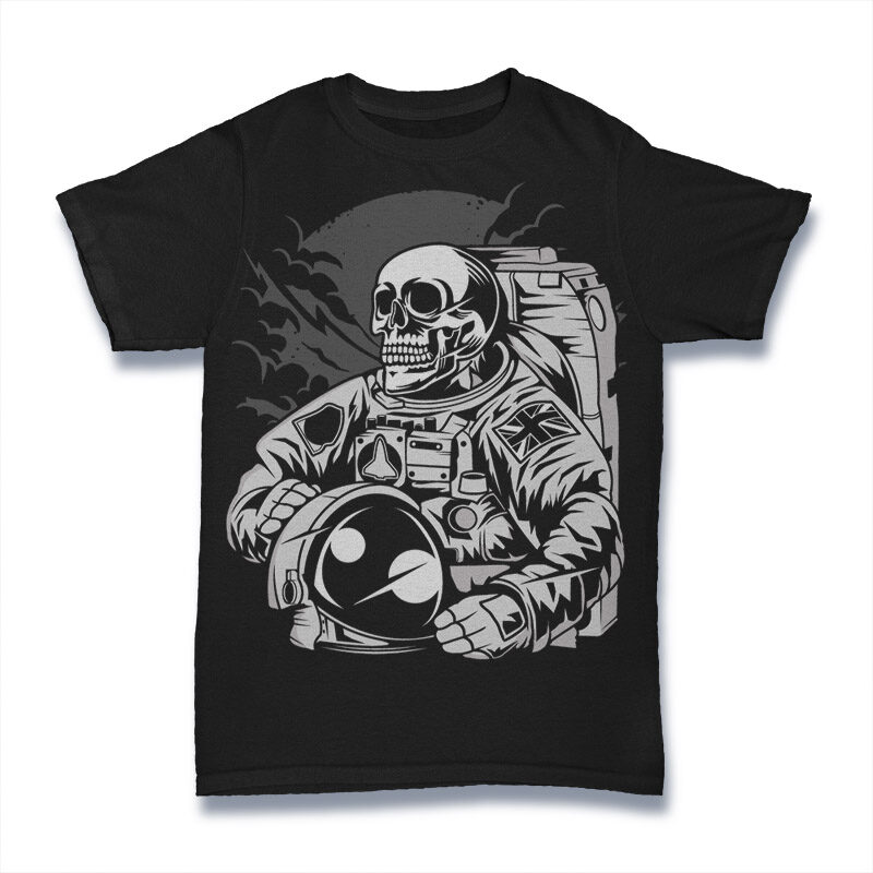 abed skeleton astronaut shirt