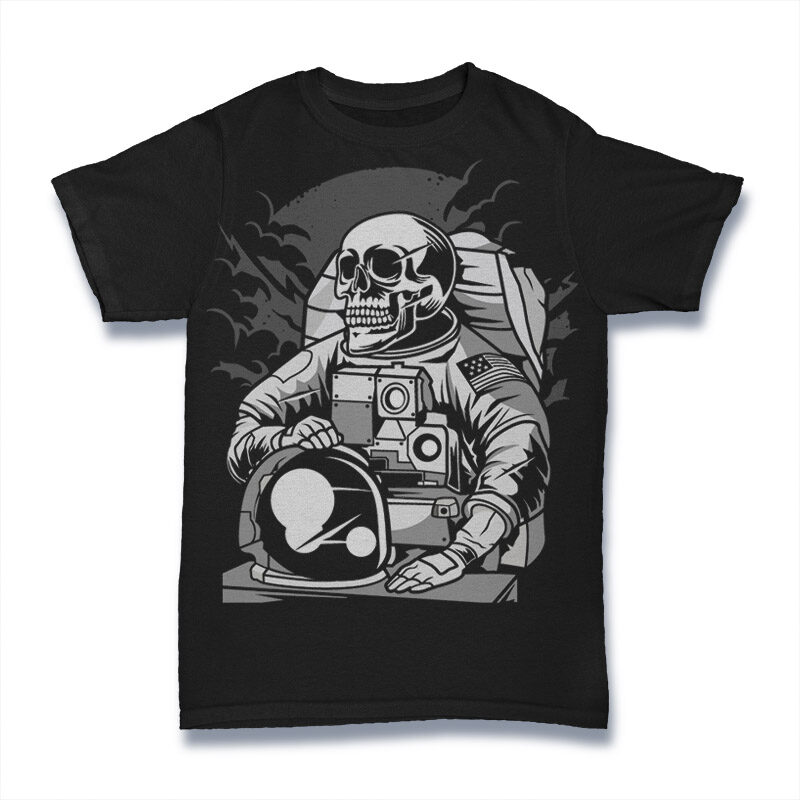 50 Astronaut Tshirt Designs Bundle