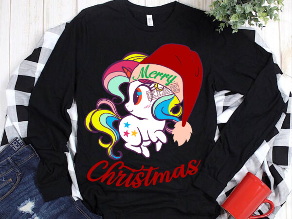 Unicorn cute in christmas t shirt template vector, cute unicorn christmas 2020 svg, merry christmas, christmas, christmas 2020 svg, funny christmas 2020, christmas quote vector, noel scene svg
