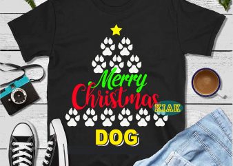 The paws of the dog from the Christmas tree Svg, Christmas dog vector, Paws dog christmas tree vector T shirt template vector, Funny Santa Svg, Christmas Svg, Funny Christmas 2020