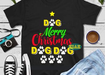 Dog Christmas tree t shirt template vector Svg, Christmas dog vector, Paws dog christmas tree vector, Funny Santa Svg, Christmas Svg, Funny Christmas 2020 vector, Christmas quote vector, Noel scene