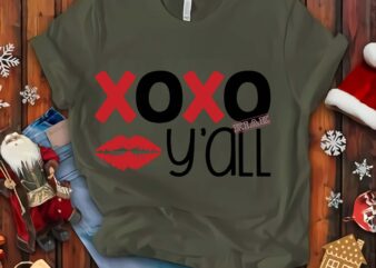 Xoxo kiss y’all Svg, Xoxo kiss y’all vector, XOXO logo, Kiss Svg, Happy valentine’s day Svg, valentine vector