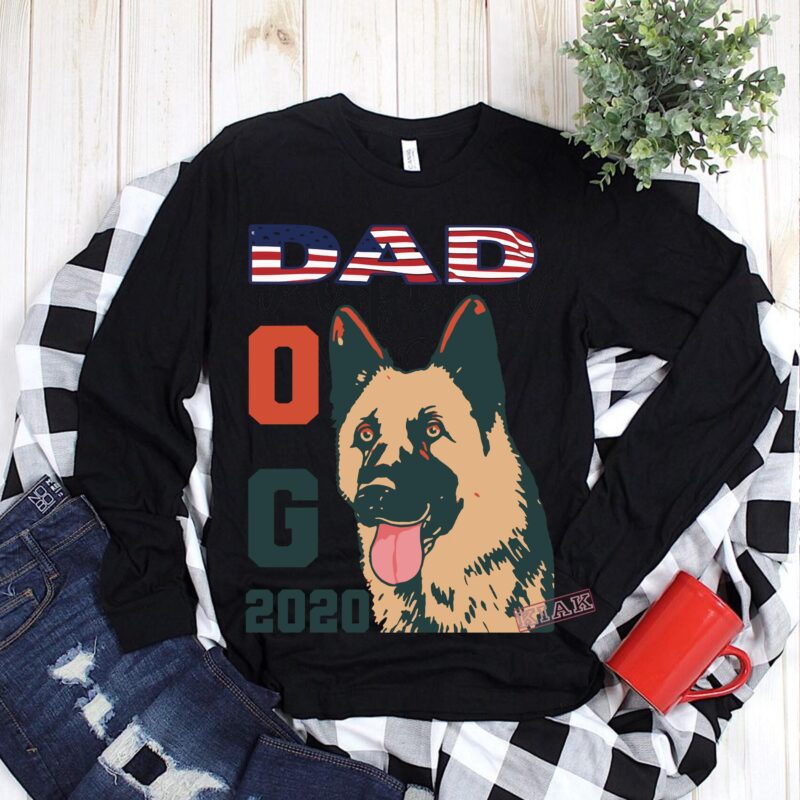 Dog Dad vector, Dad Dog 2020 Svg, Father vector, Dad vector, Papa Svg, Happy Father’s day vector, Dog vector