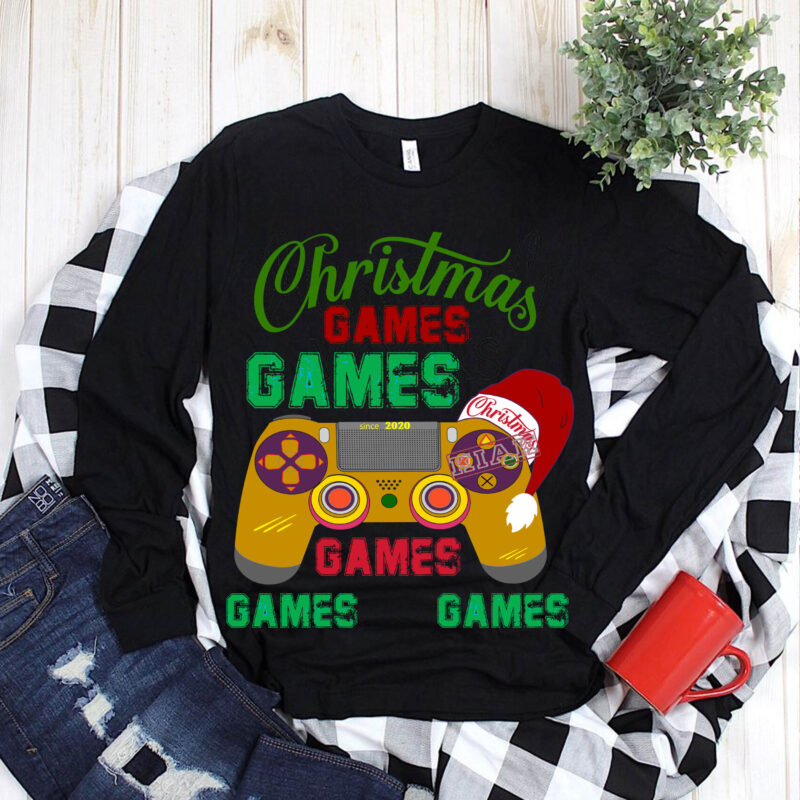 Game and game christmas t shirt template vector, Merry Christmas, Christmas, Christmas 2020 Svg, Funny Christmas 2020, Christmas quote vector, Noel scene Svg, Merry Christmas vector, Santa vector