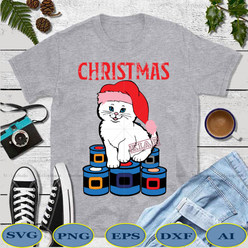 Christmas Kittens t shirt template vector, Merry Christmas, Christmas, Christmas 2020 Svg, Funny Christmas 2020, Christmas quote vector, Christmas Tree logo, Noel scene Svg