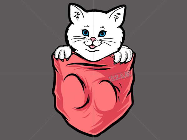 Cat tshirt svg, funny cat svg, cat hiding in pocket, cat lover print gift for cat lover files for silhouette and cutting kitten svg, pocket svg, pocket kitten svg