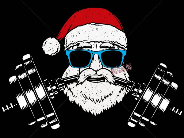 Santa who works out for christmas 2020 vector, santa claus gymnastics for christmas 2020 t shirt template vector, merry christmas, christmas, christmas 2020 svg, funny christmas 2020