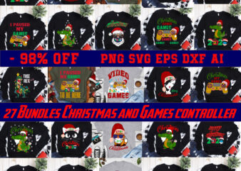 27 Bundles Christmas and Games controller 2020 t shirt template vector, Bundle Games controller, Bundles Christmas and Games controller 2020 Svg, Merry Christmas, Christmas, Christmas 2020 Svg, Funny Christmas 2020,