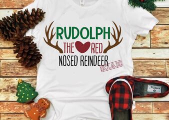 Rudolph the red nosed reindeer vector, Merry Christmas, Christmas, Christmas 2020 Svg, Funny Christmas 2020, Merry Christmas vector, Santa vector, Noel scene Svg, Noel vector