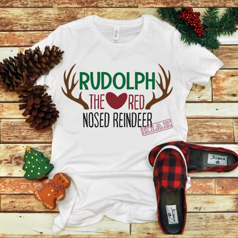 Rudolph the red nosed reindeer vector, Merry Christmas, Christmas, Christmas 2020 Svg, Funny Christmas 2020, Merry Christmas vector, Santa vector, Noel scene Svg, Noel vector