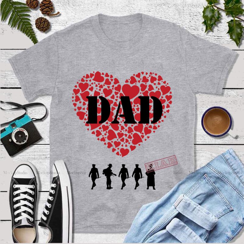 Dad in my heart Svg, Daddy vector, Dad Svg, Father vector, Father’s day Svg, Daddy Svg, Happy father’s day Svg, Papa Svg, Dad vector