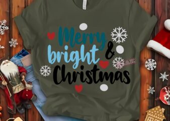 Merry and bright christmas vector, Merry Christmas, Christmas, Christmas 2020 Svg, Funny Christmas 2020, Merry Christmas vector, Santa vector, Noel scene Svg, Noel vector