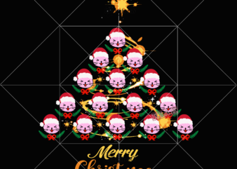 Cat christmas tree vector, Cat faces combine to form a Christmas tree in Christmas 2020 vector, Cat Svg, kitten vector, Cat Christmas t shirt template vector, Merry Christmas, Christmas, Christmas 2020 Svg, Funny Christmas 2020, Merry Christmas vector, Santa vector, Noel scene Svg, Noel vector