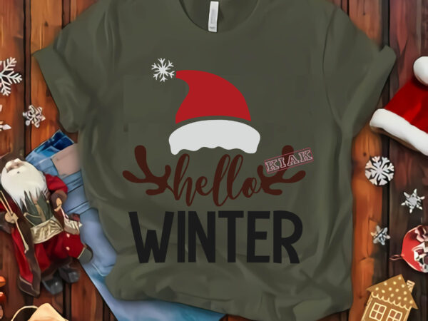 Hello winter svg, hello winter christmas t shirt template vector, merry christmas, christmas, christmas 2020 svg, funny christmas 2020, merry christmas vector, santa vector, noel scene svg, noel vector