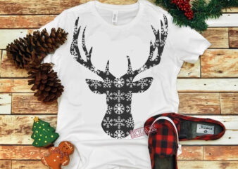 Reindeer at Christmas Svg, Reindeer t shirt template vector, Merry Christmas, Christmas, Christmas Svg, Funny Christmas, Merry Christmas vector, Santa vector, Noel scene Svg, Noel vector