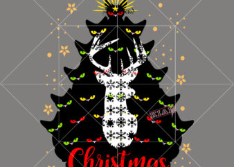 Cat christmas tree vector, The colorful eyes of many cats combine to form the Christmas tree in Christmas 2020 vector, Cat Svg, kitten vector, Cat Christmas t shirt template vector,