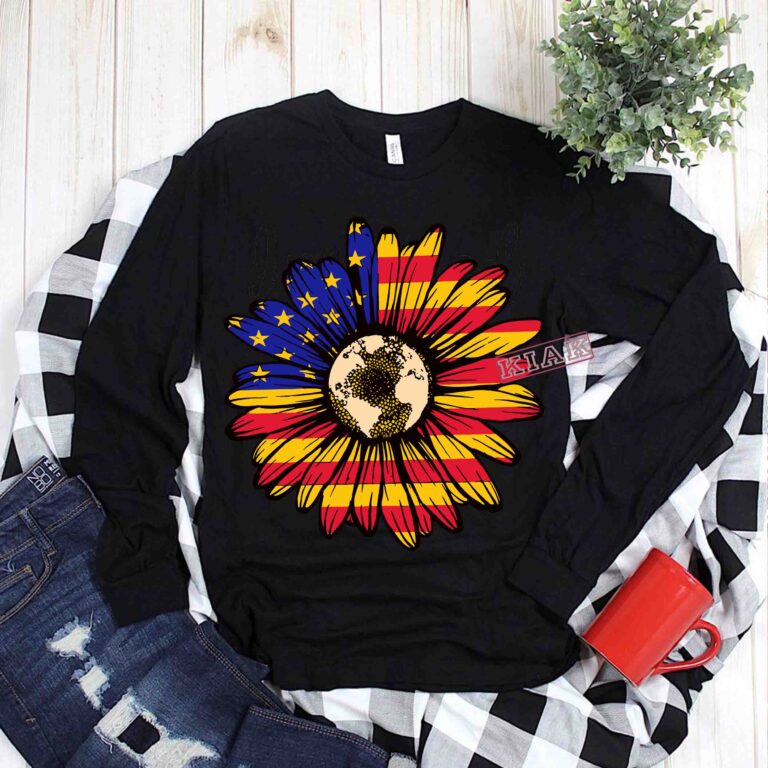 Free Free 73 American Flag Sunflower Svg Black And White SVG PNG EPS DXF File