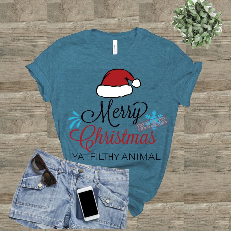 Merry christmas ya filthy animal vector, Merry Christmas, Christmas, Christmas 2020 Svg, Funny Christmas 2020, Merry Christmas vector, Santa vector, Noel scene Svg, Noel vector