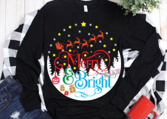 Merry and bright t shirt template vector, Merry Christmas, Christmas, Christmas 2020 Svg, Funny Christmas 2020, Christmas quote vector