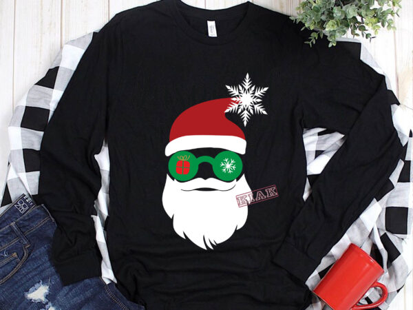 Santa in sunglasses wearing vector, santa wearing glasses looking funny t shirt template vector, santa in sunglasses wearing mask, merry christmas, christmas, christmas 2020 svg, funny christmas 2020, christmas quote