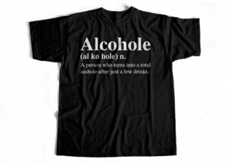Alcohole Definition T-Shirt design