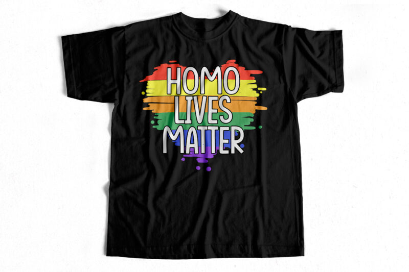 HOMO lives Matter – T-Shirt design for sale
