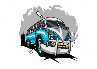 Transporter monster car t shirt designs for sale