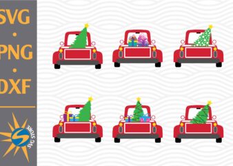 Christmas Truck SVG, PNG, DXF Digital Files Include t shirt vector file