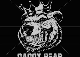 Daddy Bear svg, Dad svg, Happy Father’s Day svg, Funny Father svg, Father svg, papa svg, Dad vector png, Bear svg, Bear png, Dad Bear vector