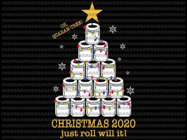 2020 funny quarantine christmas toilet paper tree svg, christmas toilet paper tree svg, toilet paper tree 2020 svg
